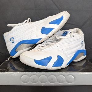 Air Jordan 14 Retro Low White/Pacific Blue-MTS-Brt Cer Size 11 Men's